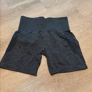 Black High-Waisted Shorts